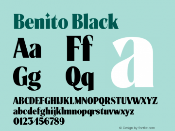 Benito Black Version 1.000图片样张