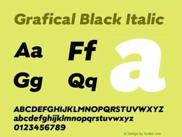 Grafical-BlackItalic Version 2.000图片样张