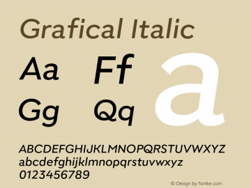 Grafical-Italic Version 2.000图片样张