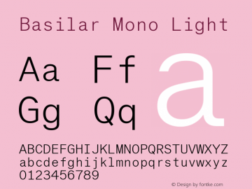 Basilar Mono Light Version 1.000图片样张