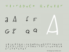 Ultraduck Regular 001.000 Font Sample