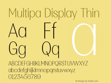 MultipaDisplay-Thin Version 1.000图片样张