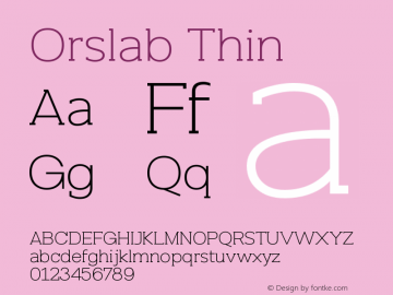 Orslab-Thin Version 1.000图片样张