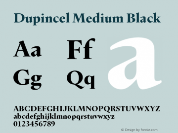 Dupincel Medium Black Version 1.000图片样张