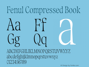 Fenul Compressed Book Version 1.000;Glyphs 3.2 (3221)图片样张