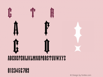 GothicType Regular 001.000 Font Sample