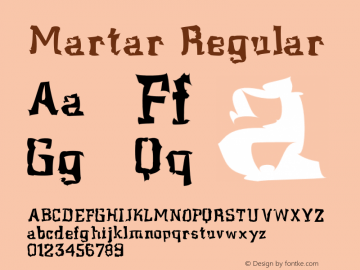 Martar Regular 001.000 Font Sample