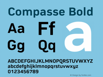 Compasse-Bold Version 1.000图片样张