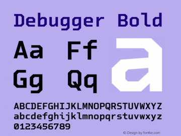 Debugger Bold Version 1.000;FEAKit 1.0图片样张