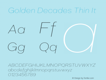 Golden Decades Thin It Version 1.000;FEAKit 1.0图片样张