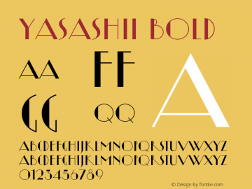 Yasashii-Bold Version 1.200图片样张