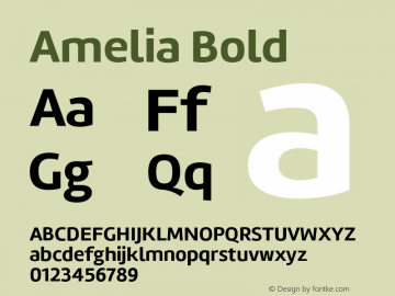 Amelia-Bold Version 001.001图片样张