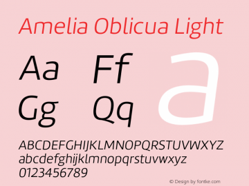 AmeliaOblicua-Light Version 001.001图片样张