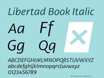 Libertad-Book-Italic Version 1.002图片样张