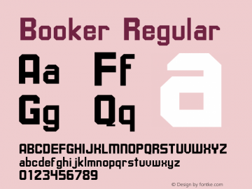 Booker Regular 001.000 Font Sample