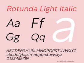 Rotunda-LightItalic 1.000图片样张