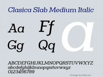 ClasicaSlabMedium-Italic 1.000图片样张