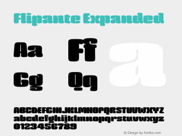 Flipante Expanded Version 2.000;Glyphs 3.2 (3187)图片样张