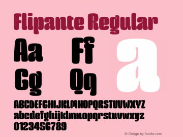 Flipante Regular Version 2.000;Glyphs 3.2 (3187)图片样张