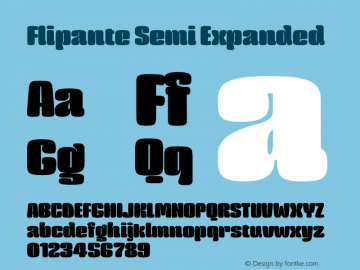Flipante Semi Expanded Version 2.000;Glyphs 3.2 (3187)图片样张