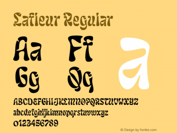 Lafleur Regular Version 1.000;Glyphs 3.2 (3200)图片样张