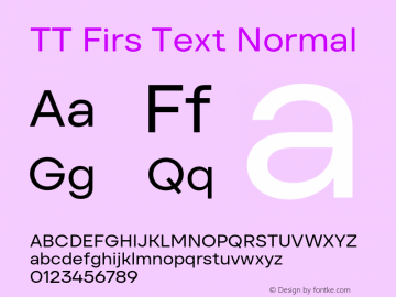 TT Firs Text Normal Version 1.000.03072023图片样张