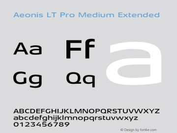 Aeonis LT Pro Medium Extd Version 1.100图片样张
