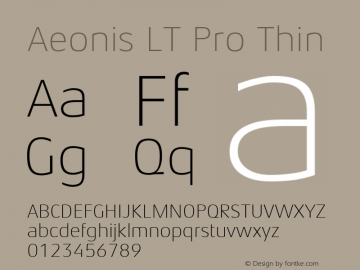 Aeonis LT Pro Thin Version 1.100图片样张
