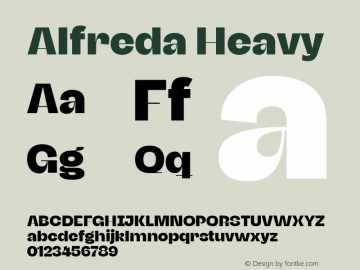 Alfreda Heavy Version 2.00图片样张