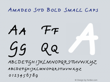 AmadeoStd-BoldSmallcaps Version 1.014;PS 001.000;Core 1.0.38;makeotf.lib1.6.5960图片样张