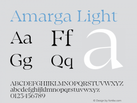 Amarga Light Version 1.000;hotconv 1.0.109;makeotfexe 2.5.65596图片样张