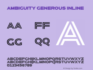 Ambiguity Generous Inline Version 1.00, build 10, s3图片样张