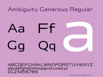 Ambiguity Generous Version 1.00, build 11, s3图片样张