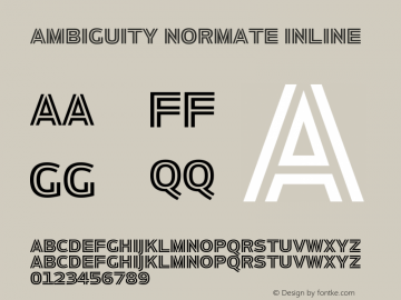 Ambiguity Normate Inline Version 1.00, build 10, s3图片样张