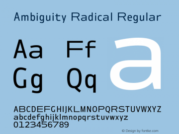 Ambiguity Radical Version 1.00, build 11, s3图片样张