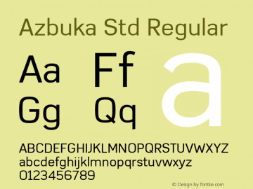 Azbuka Std Version 1.000图片样张