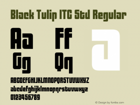 BlackTulipITCStd Version 1.101;PS 001.001;hotconv 1.0.38图片样张