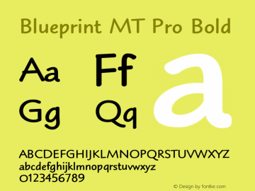 BlueprintMTPro-Bold Version 2.000 Build 1000图片样张