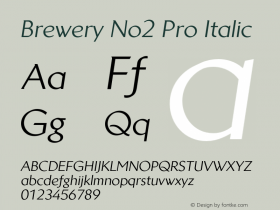 BreweryNo2Pro-Italic Version 1.000图片样张