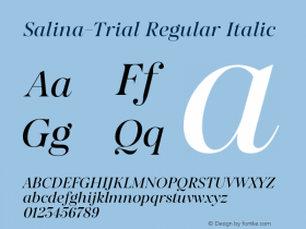 Salina-Trial Regular Italic Version 1.000;Glyphs 3.1.2 (3151)图片样张