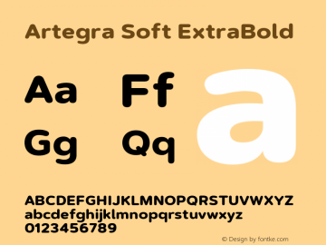 ArtegraSoft-ExtraBold Version 1.000图片样张