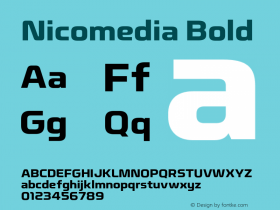 Nicomedia-Bold Version 1.001图片样张