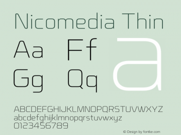 Nicomedia-Thin Version 1.001图片样张