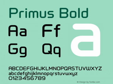 Primus-Bold Version 1.004图片样张