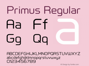 Primus-Regular Version 1.004图片样张