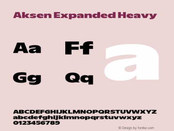 Aksen Expanded Heavy Version 3.003图片样张