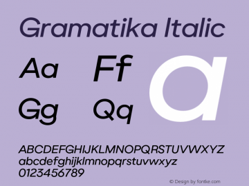 Gramatika Italic 2.001图片样张