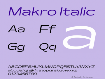 Makro Italic Version 2.003图片样张