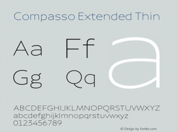 Compasso Extended Thin Version 1.000图片样张