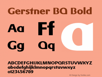 Gerstner BQ Bold 001.000图片样张